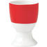 EIERBECHERSET Keramik Porzellan 6-teilig - Rot/Weiß, Basics, Keramik (4,5/6,5cm)