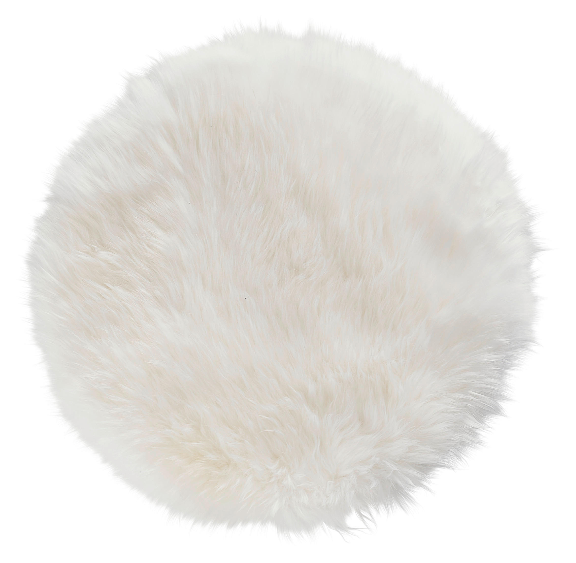 SITZKISSEN 34 cm  - Weiß, KONVENTIONELL, Textil/Fell (34cm) - Esposa