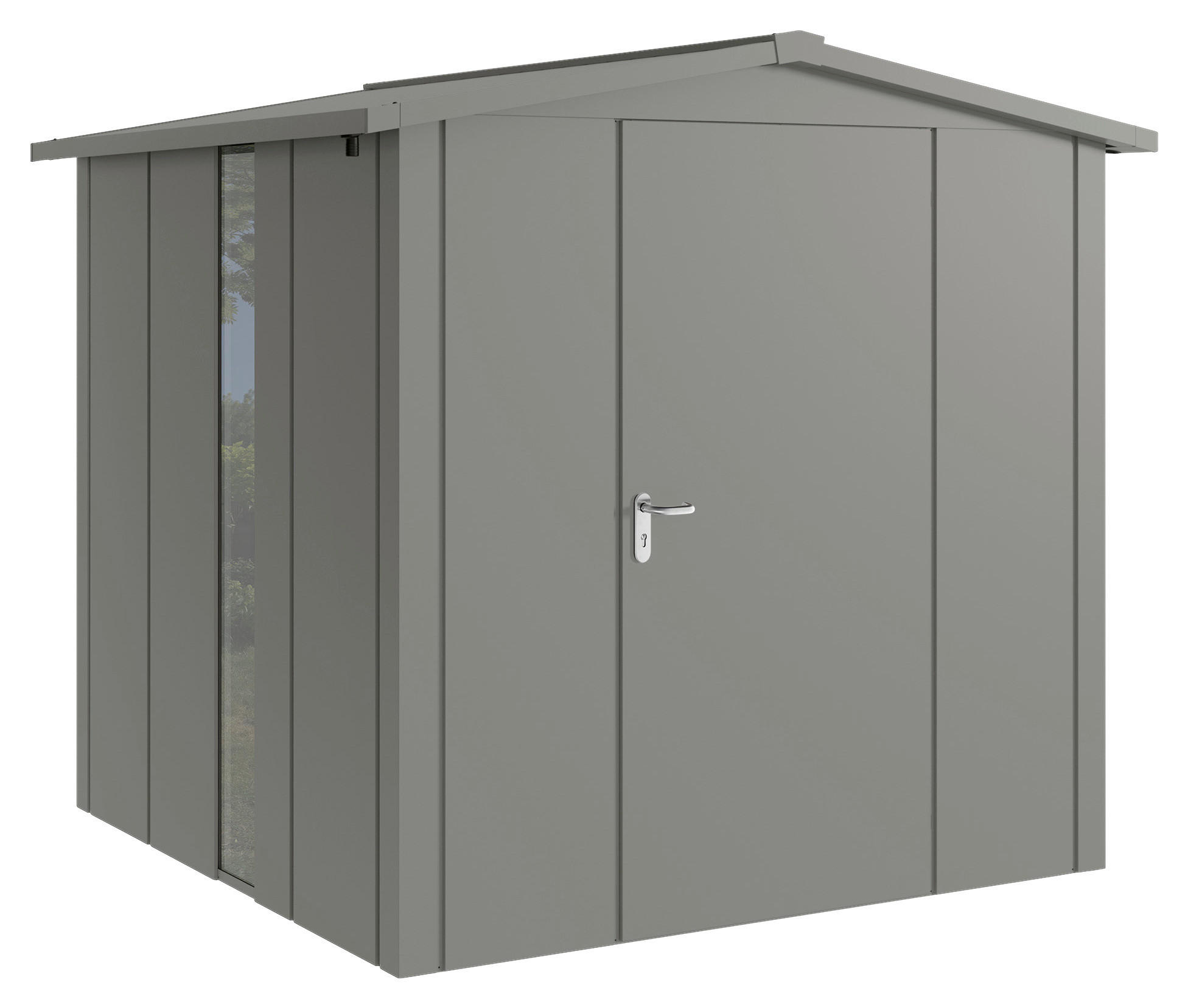 GERÄTEHAUS 237/223/229 cm  - Alufarben, Basics, Metall (237/223/229cm) - Hörmann