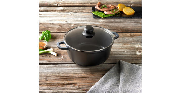 KOCHTOPF Turin 3,3 L - Klar/Edelstahlfarben, KONVENTIONELL, Glas/Kunststoff (24/11,5cm) - Homeware Profession.