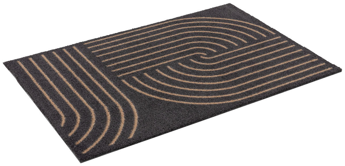 FUßMATTE  66/110 cm  Schwarz  - Schwarz, Basics, Kunststoff/Textil (66/110cm) - Esposa