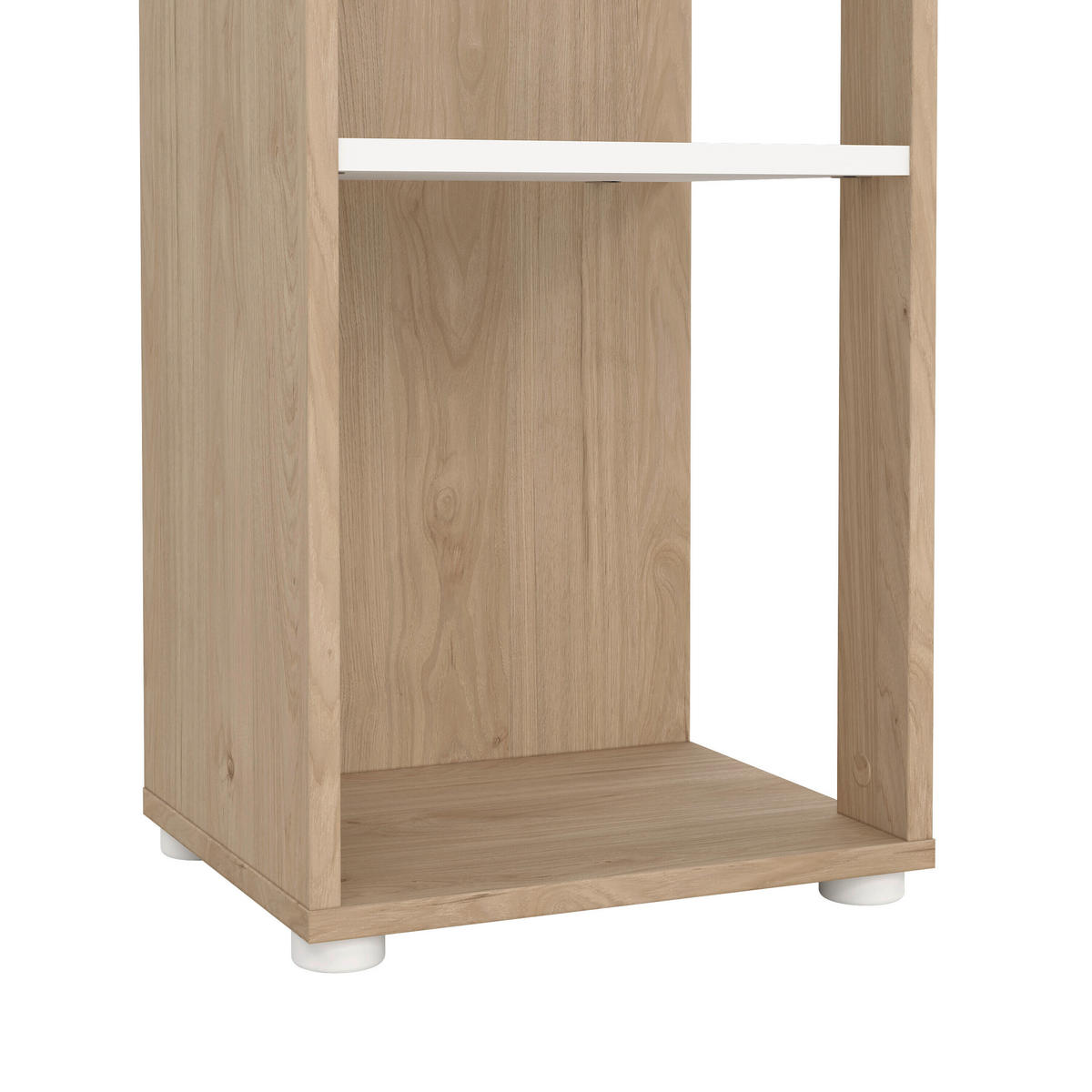 REGAL Weiß, Eichefarben  - Eichefarben/Weiß, MODERN, Holzwerkstoff (40,8/204,7/34,3cm) - MID.YOU