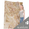 WANDPANEEL Grau, Rot, Schlammfarben, Sandfarben, Beige  - Sandfarben/Schlammfarben, Basics, Kunststoff/Stein (240/120cm)