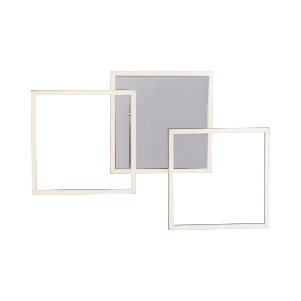 LED-DECKENLEUCHTE 75/45/7,3 cm   - Silberfarben, Basics, Kunststoff/Metall (75/45/7,3cm)