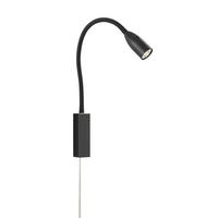 WANDLEUCHTE - Schwarz, Basics, Metall (35/4/61cm) - Fischer & Honsel