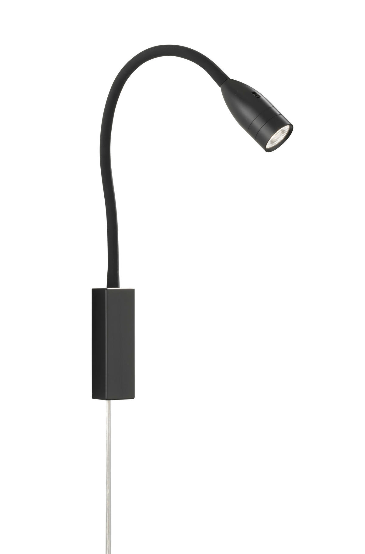 WANDLEUCHTE - Schwarz, Basics, Metall (35/4/61cm) - Fischer & Honsel