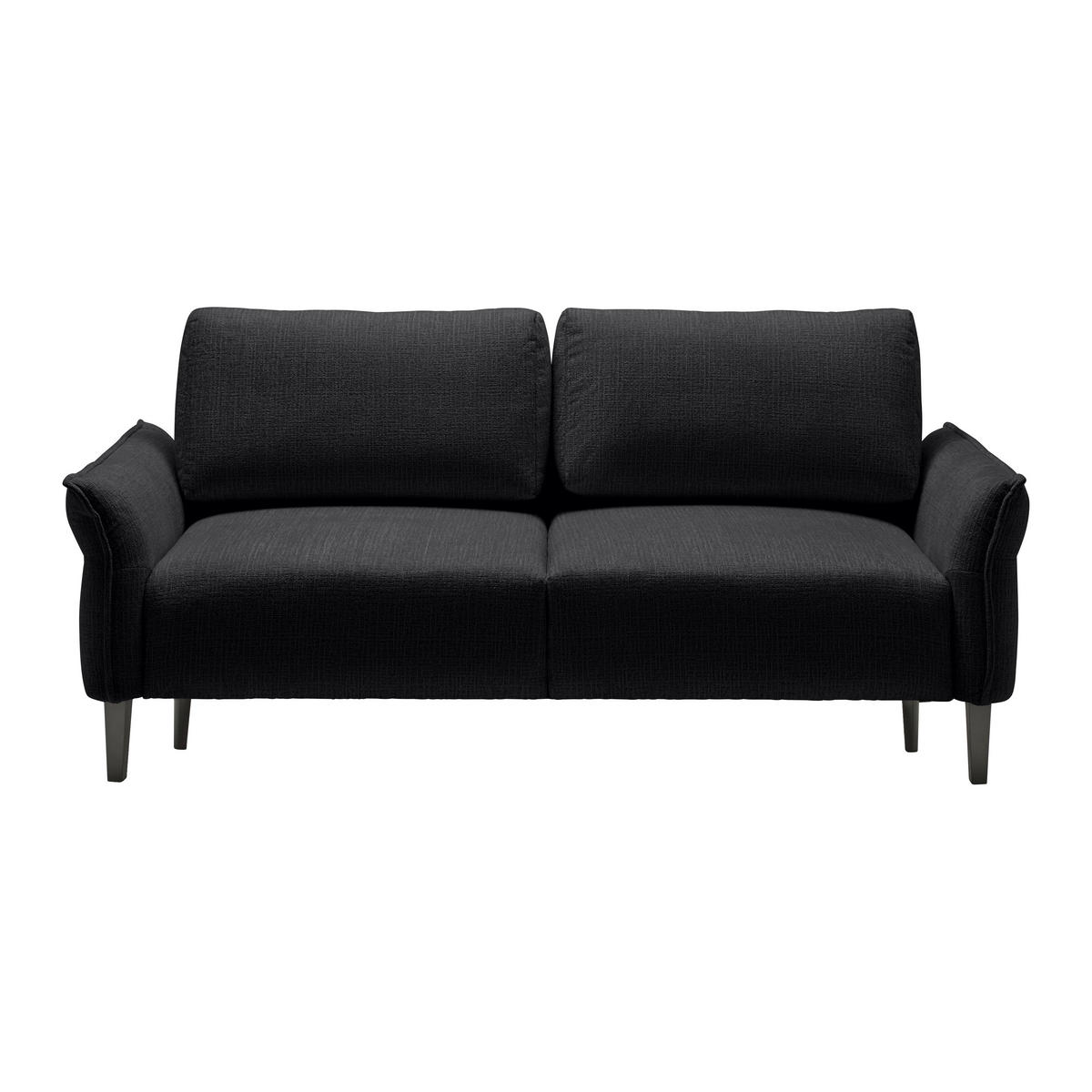 3-SITS SOFFA i vävt tyg svart  - svart/cremefärgad, Modern, trä/textil (183/85/92cm) - MID.YOU