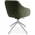ARMLEHNSTUHL  in Aluminium Velours  - Alufarben/Grün, Design, Textil/Metall (58/81,5-84,5/60cm) - Johann Jakob