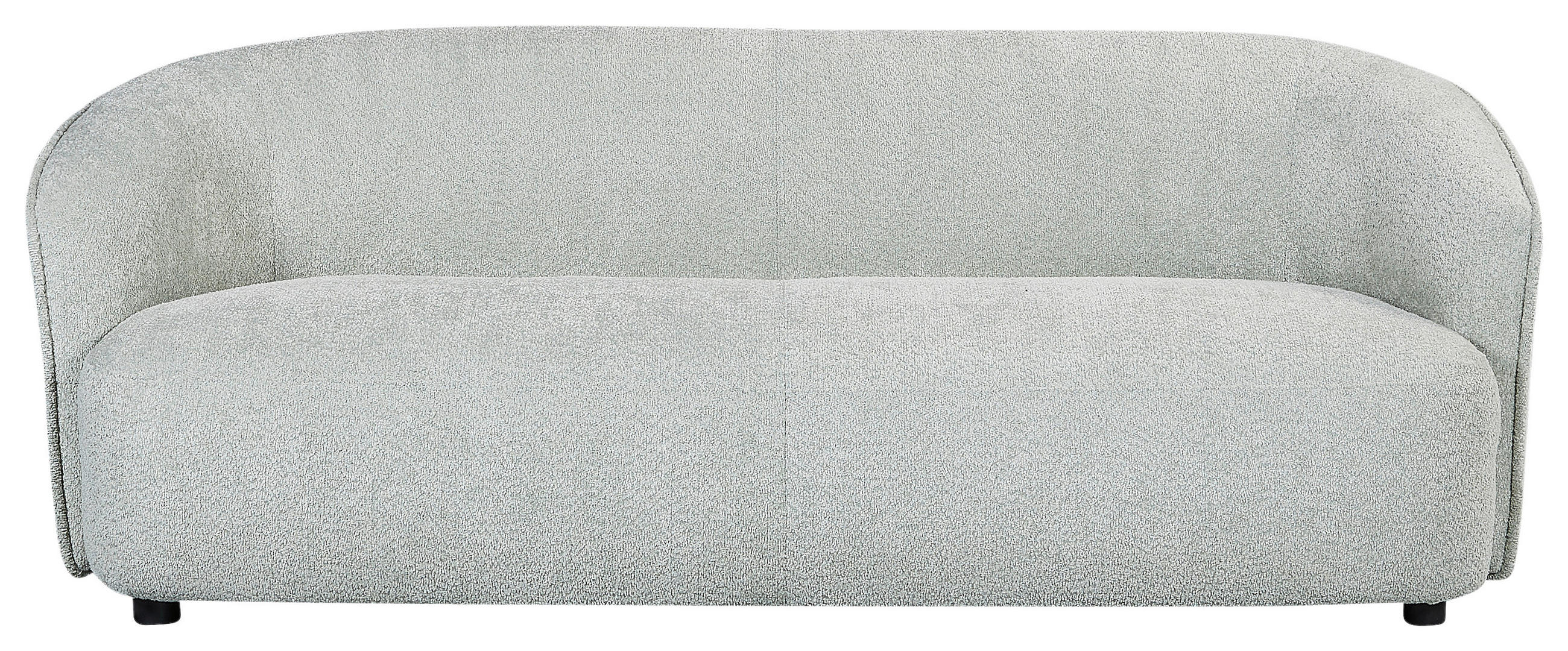 3-SITZER-SOFA Bouclé Mintgrün  - Schwarz/Mintgrün, MODERN, Kunststoff/Textil (197/69/92cm) - MID.YOU