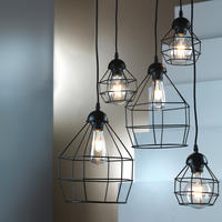 HÄNGELEUCHTE 4859 SPIDER 15/15/120 cm   - Schwarz Hochglanz, Basics, Metall (15/15/120cm)