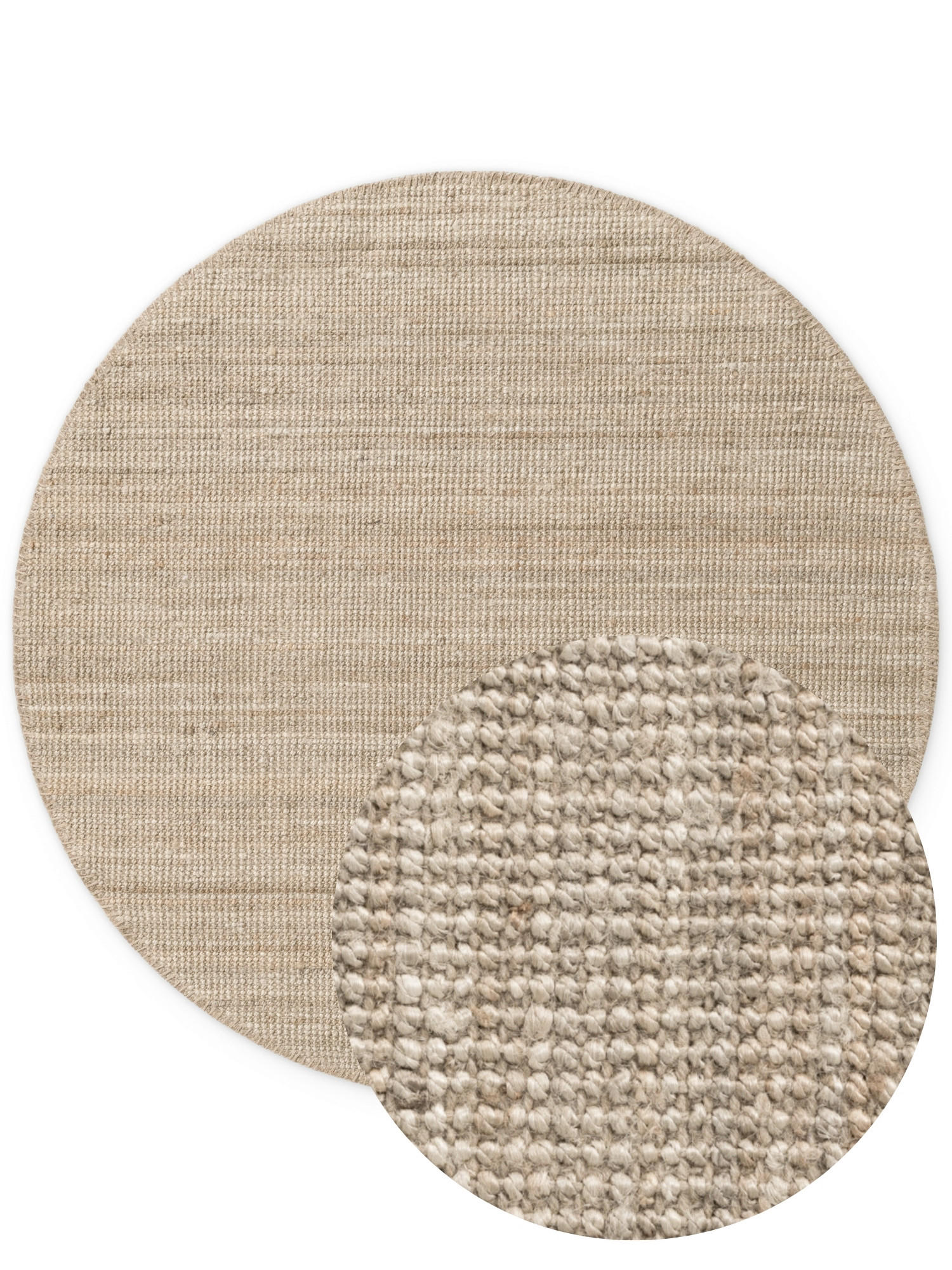 JUTETEPPICH 160 cm Jaipur Greige  - Greige, Basics, Textil (160cm)