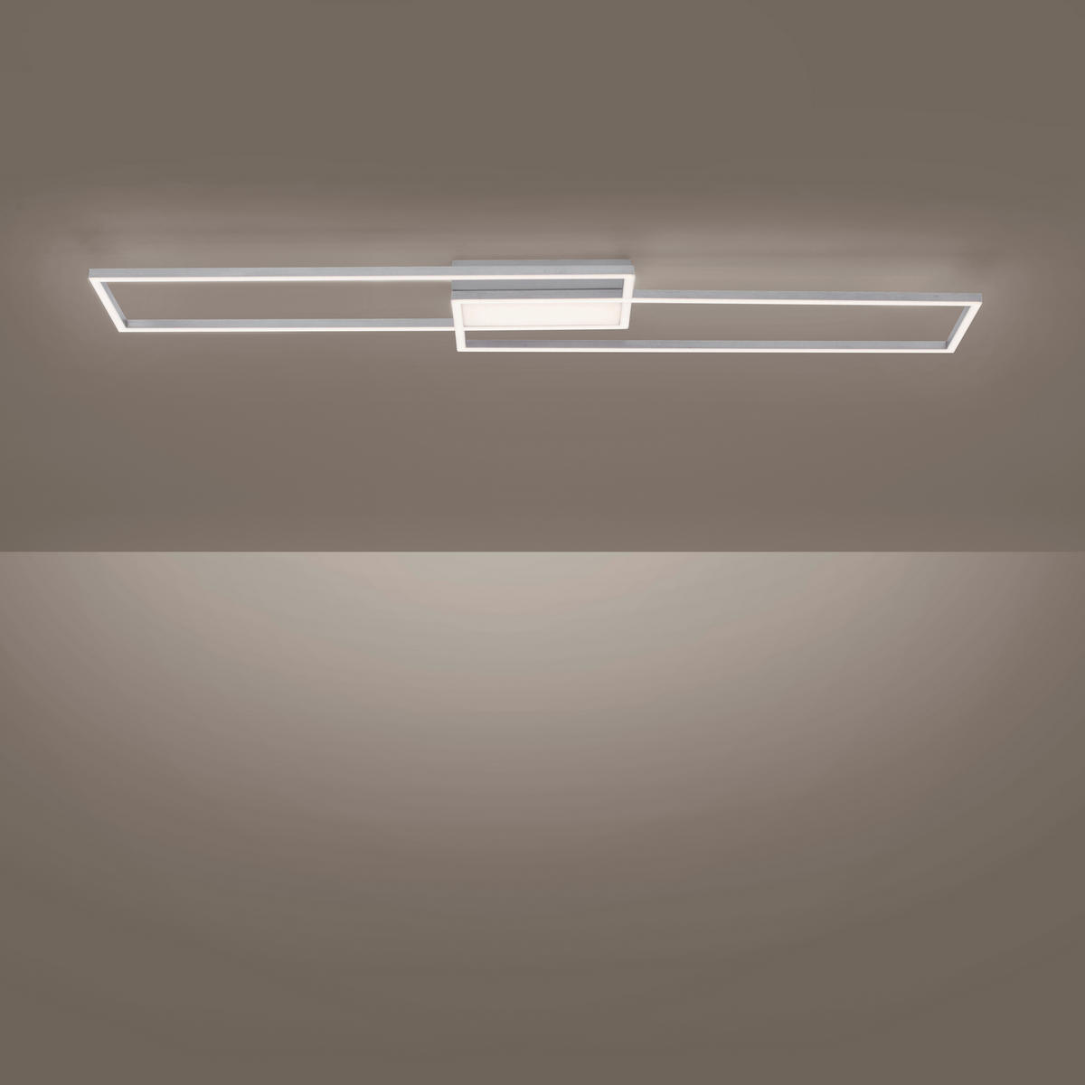 LED-Deckenleuchte 109,5/25,5/6 cm   - Silberfarben, Basics, Kunststoff/Metall (109,5/25,5/6cm)