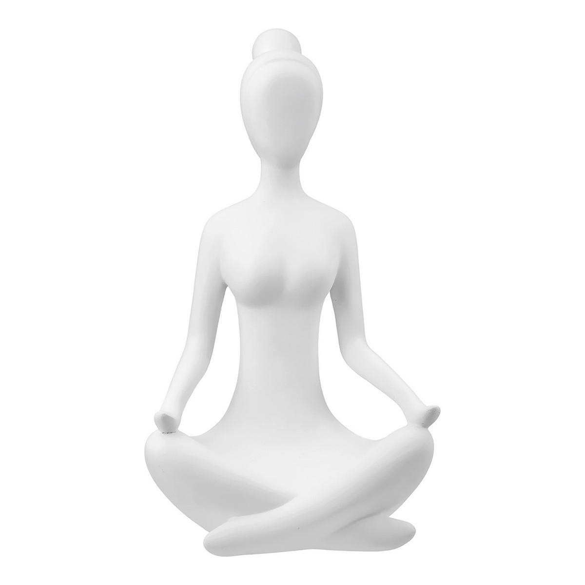 SKULPTUR - Weiß, Trend, Kunststoff (16/29/12cm) - Ambia Home