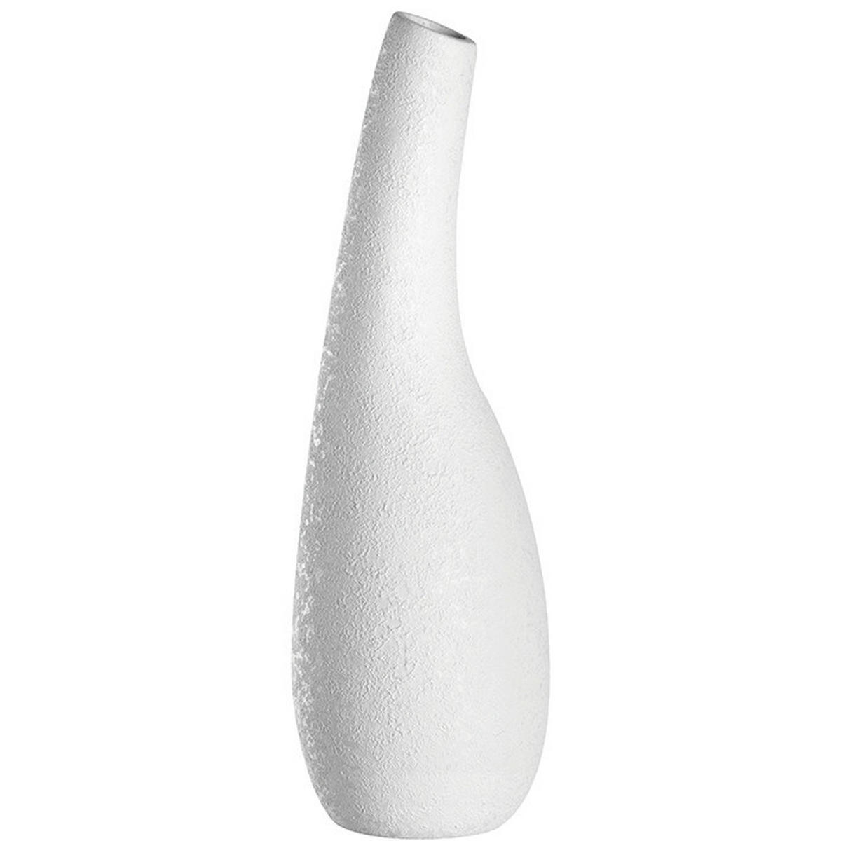 VAZA   12,80/40,00/12,80 cm   keramika  - bela, Osnovno, keramika (12,80/40,00/12,80cm) - Leonardo
