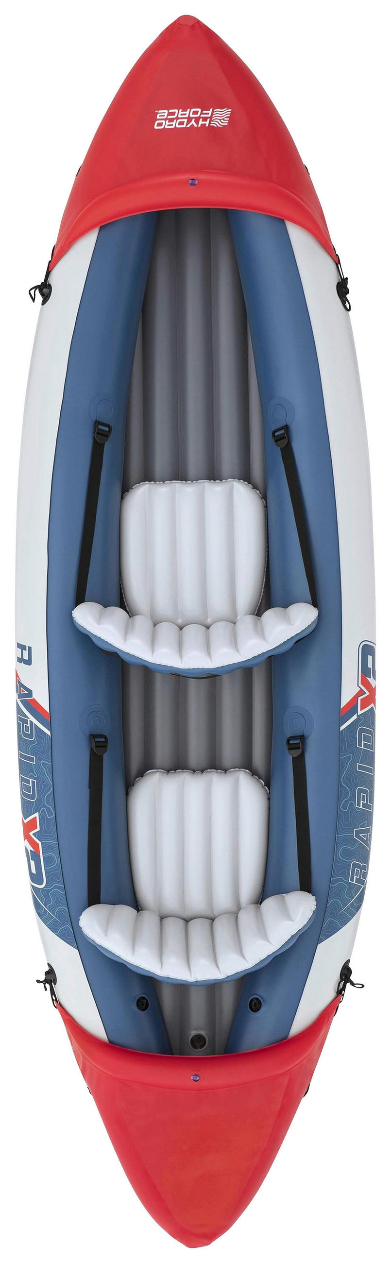 KAJAK 65052 VENTURA KAYAK  - Rot/Grau, KONVENTIONELL, Kunststoff/Metall (132/100cm) - Bestway