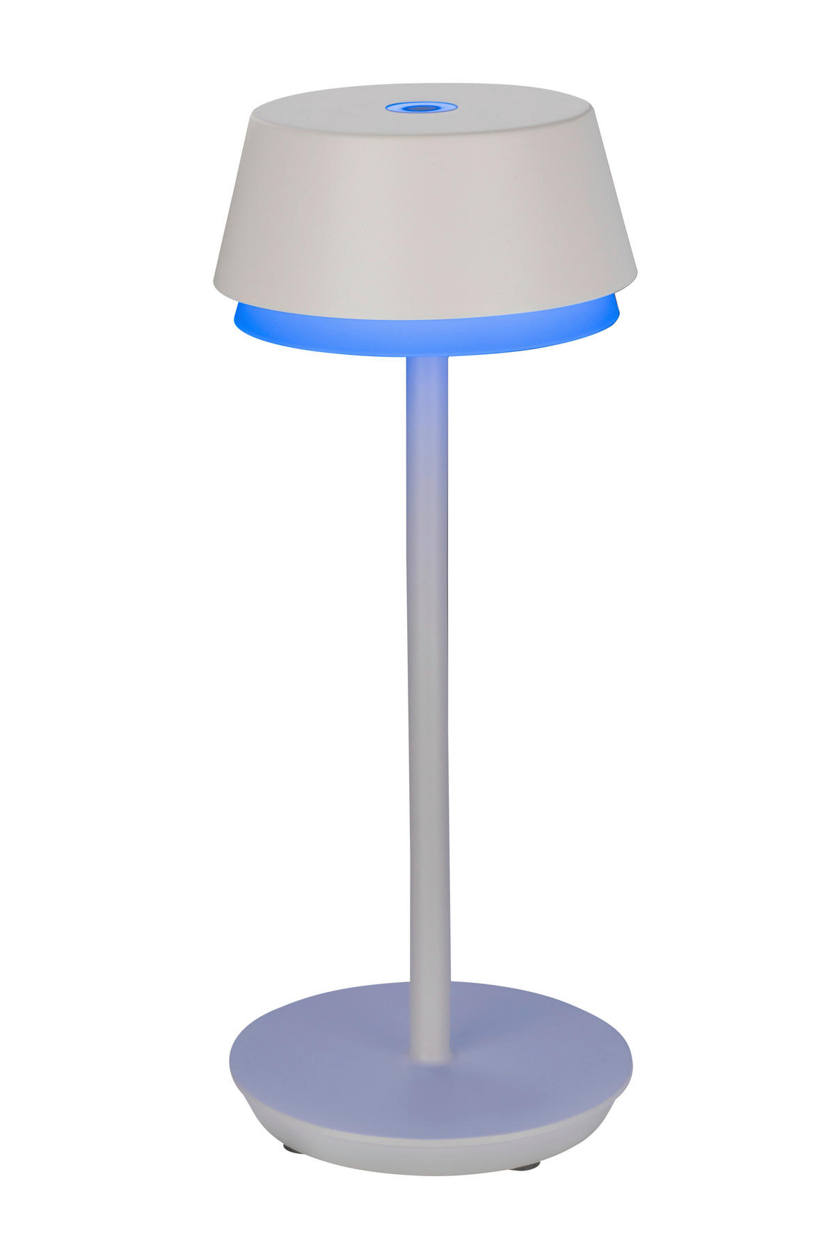 STOLNÍ LED LAMPA, dotykový stmívač, 12/30 cm  - bílá, Basics, kov/plast (12/30cm) - Dieter Knoll