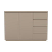 HIGHBOARD Bilbao  in 150/104,5/34,5 cm  - Taupe, Design, Holzwerkstoff (150/104,5/34,5cm) - MID.YOU