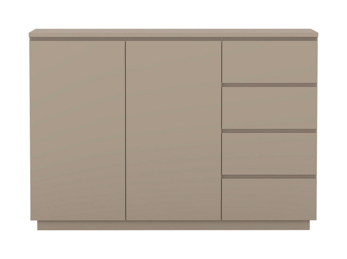 HIGHBOARD Bilbao  in 150/104,5/34,5 cm  - Taupe, Design, Holzwerkstoff (150/104,5/34,5cm) - MID.YOU
