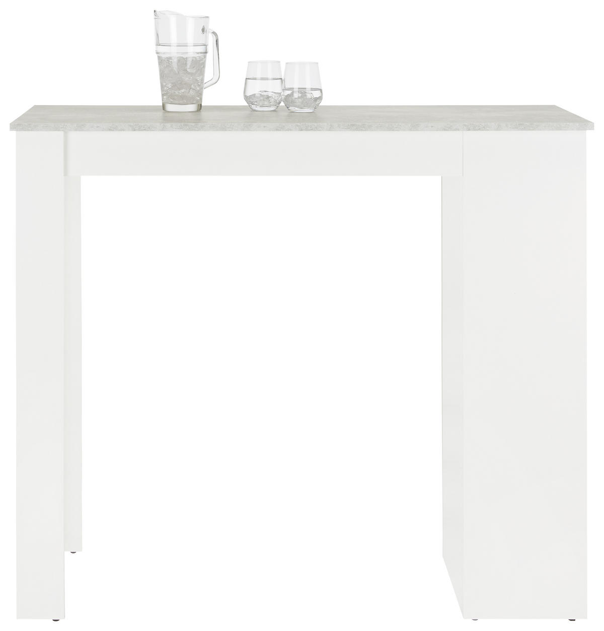 BARDISK i trämaterial  115/50/103 cm  - vit/grå, Modern, trämaterial (115/50/103cm) - Best Price