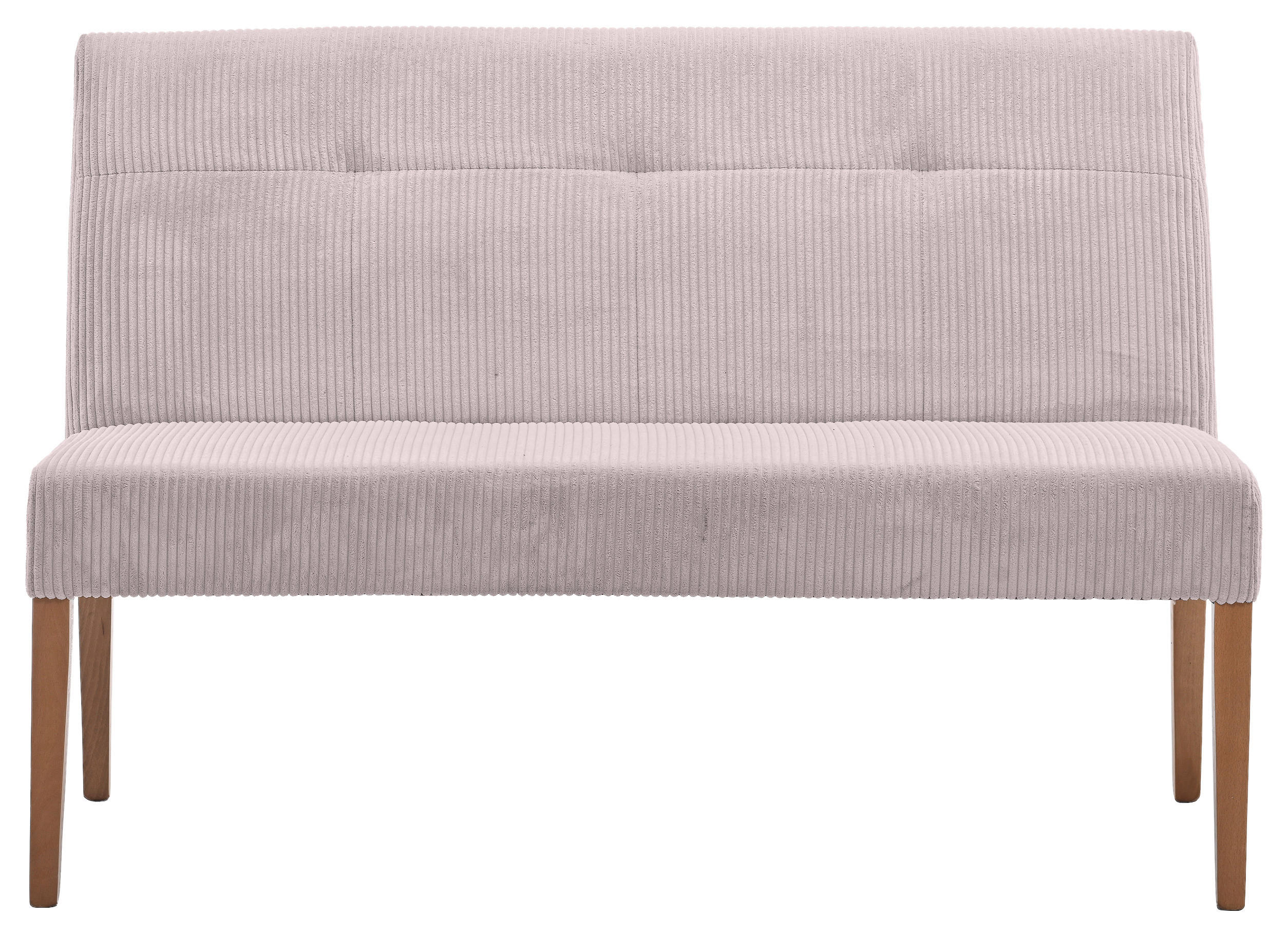 SITZBANK 140/92/66 cm Cord Buchefarben, Altrosa Buche massiv  - Buchefarben/Altrosa, KONVENTIONELL, Holz/Textil (140/92/66cm) - home24