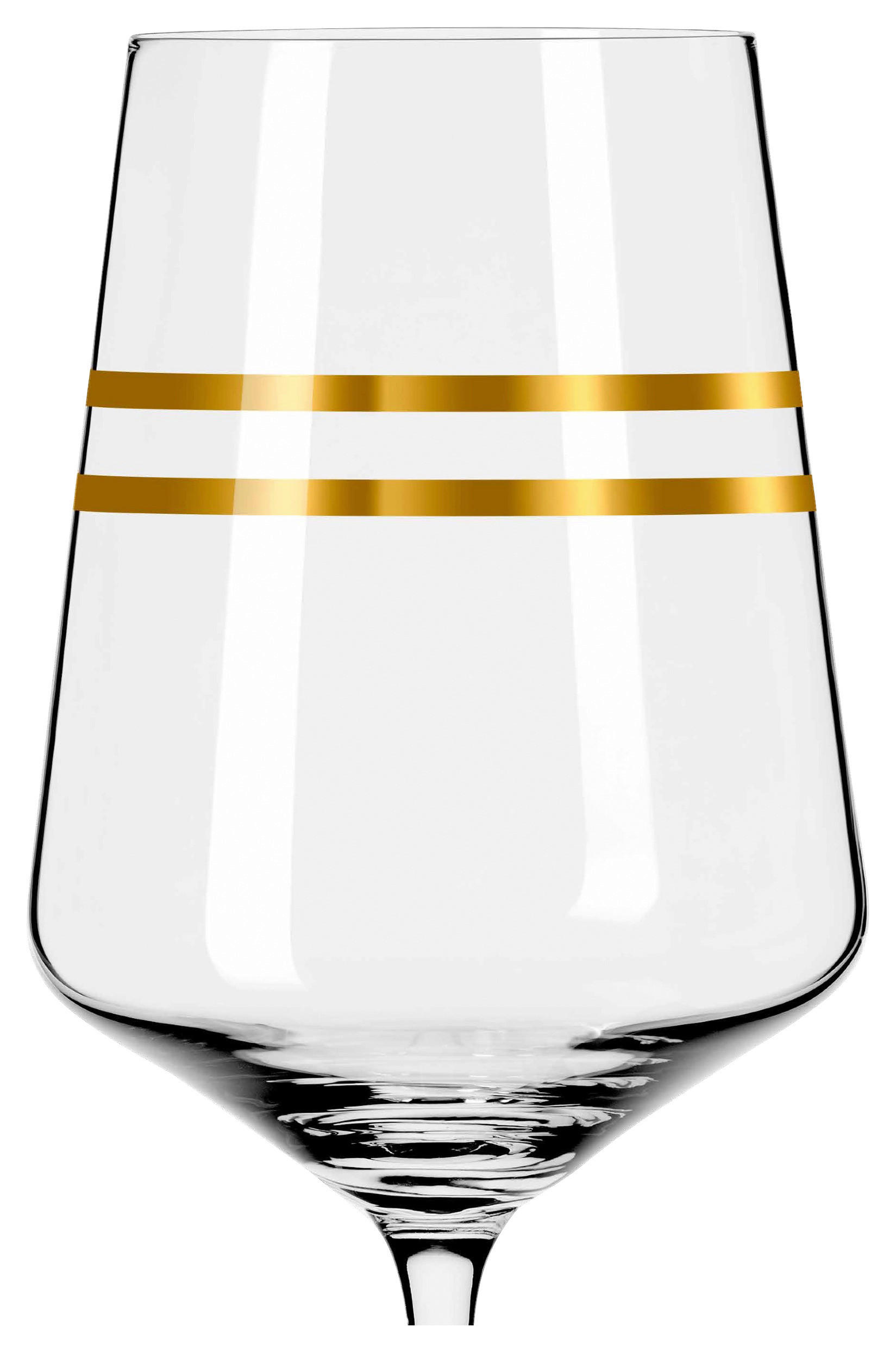 ROTWEINGLAS Celebration Deluxe 540 ml 2-teilig  - Goldfarben, Trend, Glas (0,54cm) - Ritzenhoff