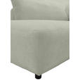 ECKSOFA  in Chenille Salbeigrün  224/307 cm  - Salbeigrün/Schwarz, KONVENTIONELL, Kunststoff/Textil (224/307cm) - Hom`in