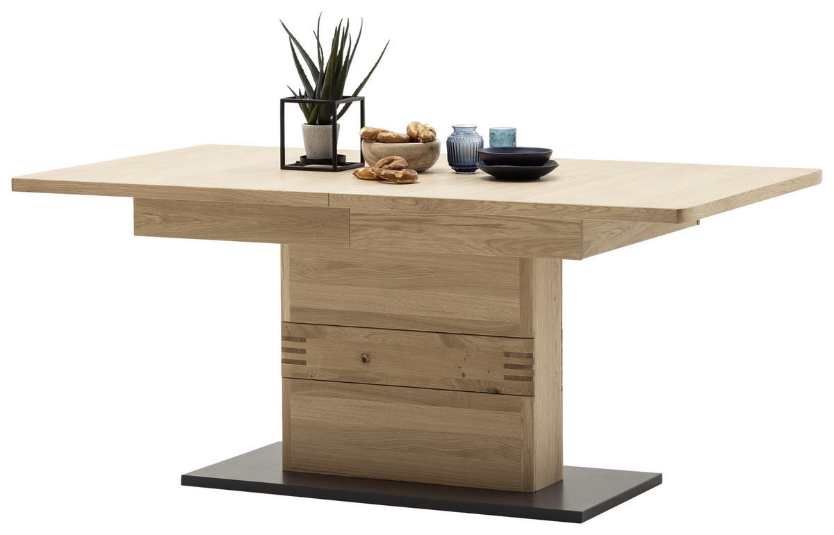 JÍDELNÍ STŮL, antracitová, barvy dubu, 180/100/77 cm - barvy dubu/antracitová, Design, dřevo/kompozitní dřevo (180/100/77cm) - Livetastic