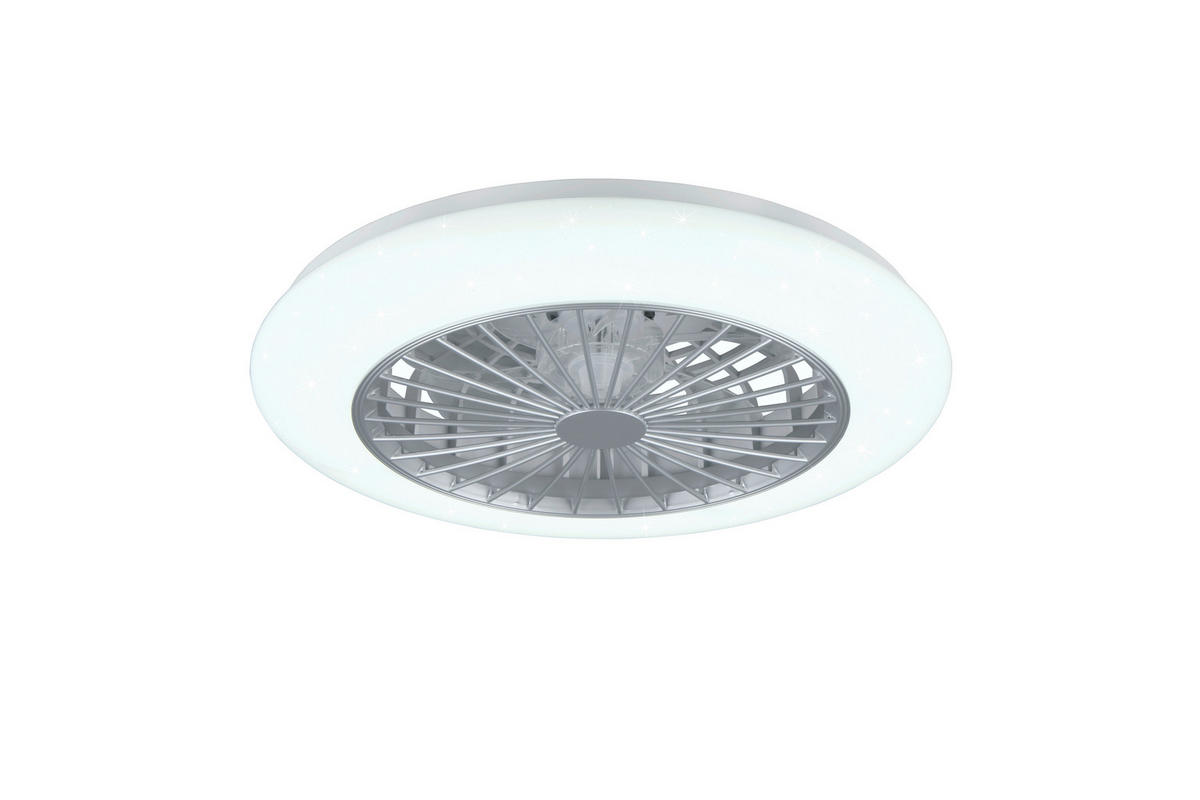 DECKENVENTILATOR  49/16,5 cm    - Weiss/Titanfarben, Konventionell, Kunststoff (49/16,5cm)