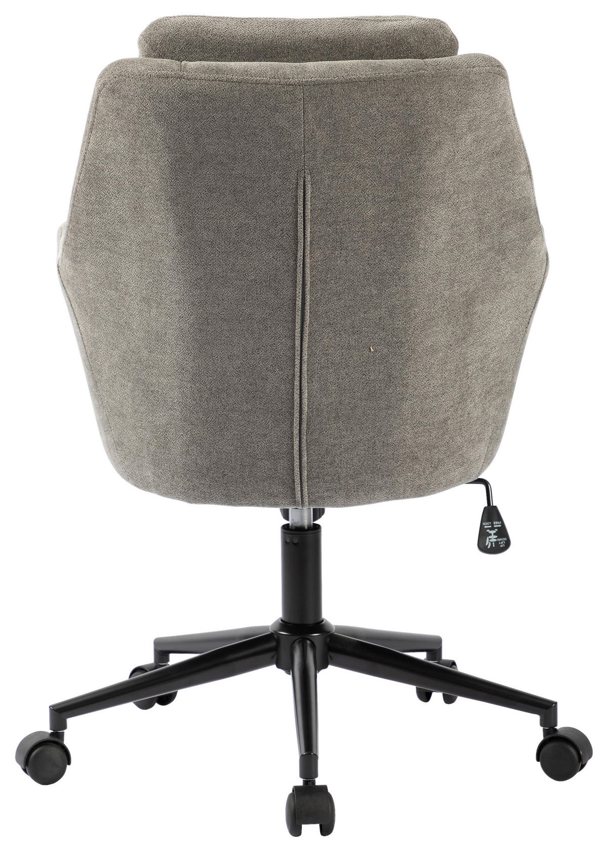 DREHSTUHL Webstoff Grau, Schwarz  - Schwarz/Grau, Modern, Kunststoff/Textil (58/91-99/71cm) - MID.YOU