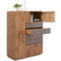 HIGHBOARD 99/134,5/44 cm - Edelstahlfarben/Eichefarben, Natur, Glas/Holz (99/134,5/44cm) - Valnatura HIGHBOARD 99/134,5/44 cm - Edelstahlfarben/Eichefarben, Natur, Glas/Holz (99/134,5/44cm) - Valnatura
