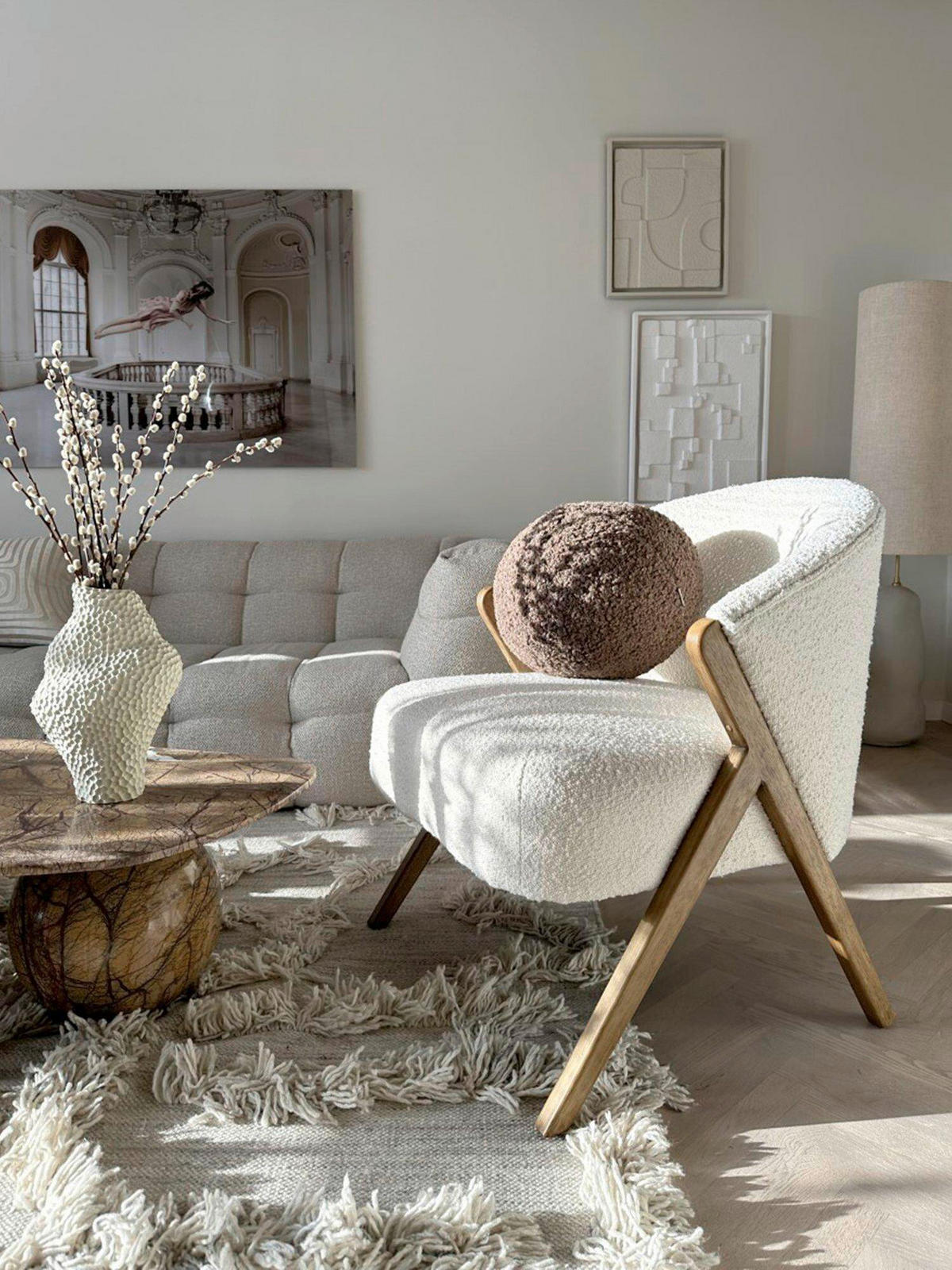 ZIERKISSEN Elsie 30/30 cm  - Braun, Design, Textil (30/30cm) - Svanefors