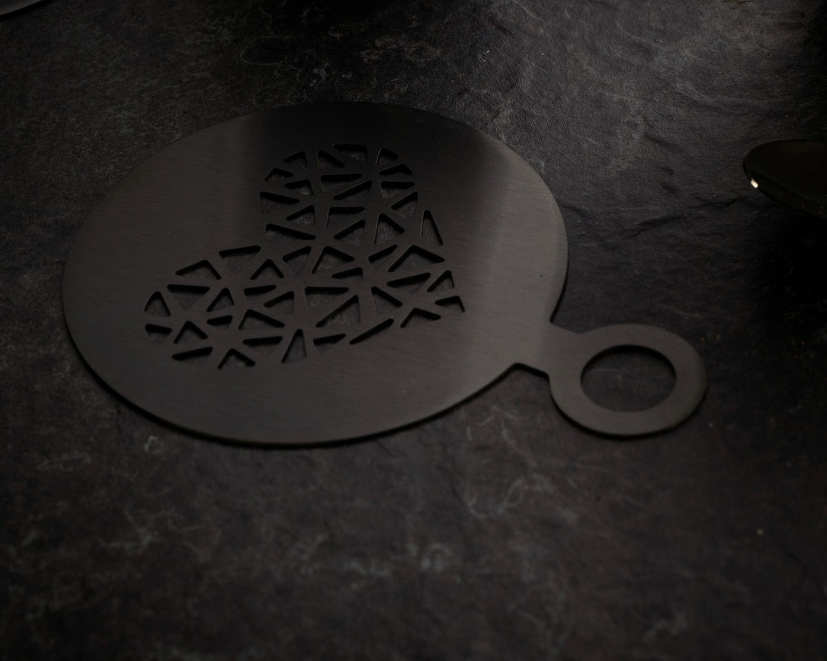 KAFFEESET 23-teilig  - Schwarz, Design, Metall (10,5cm) - Echtwerk