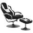 RELAXSESSEL Lederlook - Silberfarben/Schwarz, Design, Textil/Metall (69/108-92/82-116cm) - Carryhome RELAXSESSEL Lederlook - Silberfarben/Schwarz, Design, Textil/Metall (69/108-92/82-116cm) - Carryhome
