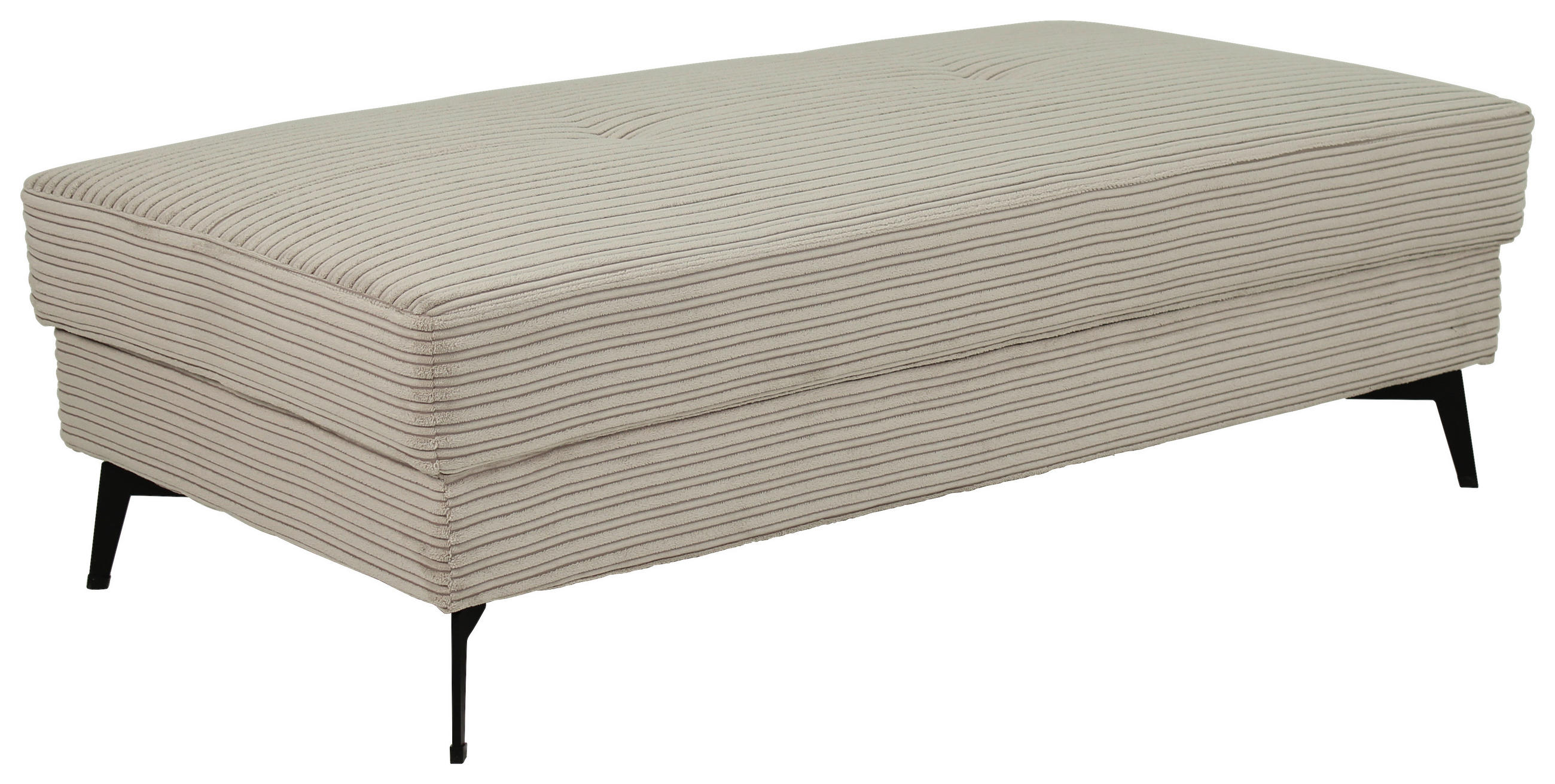 HOCKER Hellgrau, Beige  - Beige/Hellgrau, Trend, Textil (140/80cm) - P & B