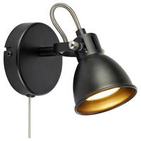 WANDLEUCHTE - Schwarz, Basics, Metall (14/11,5/10cm) - Markslöjd