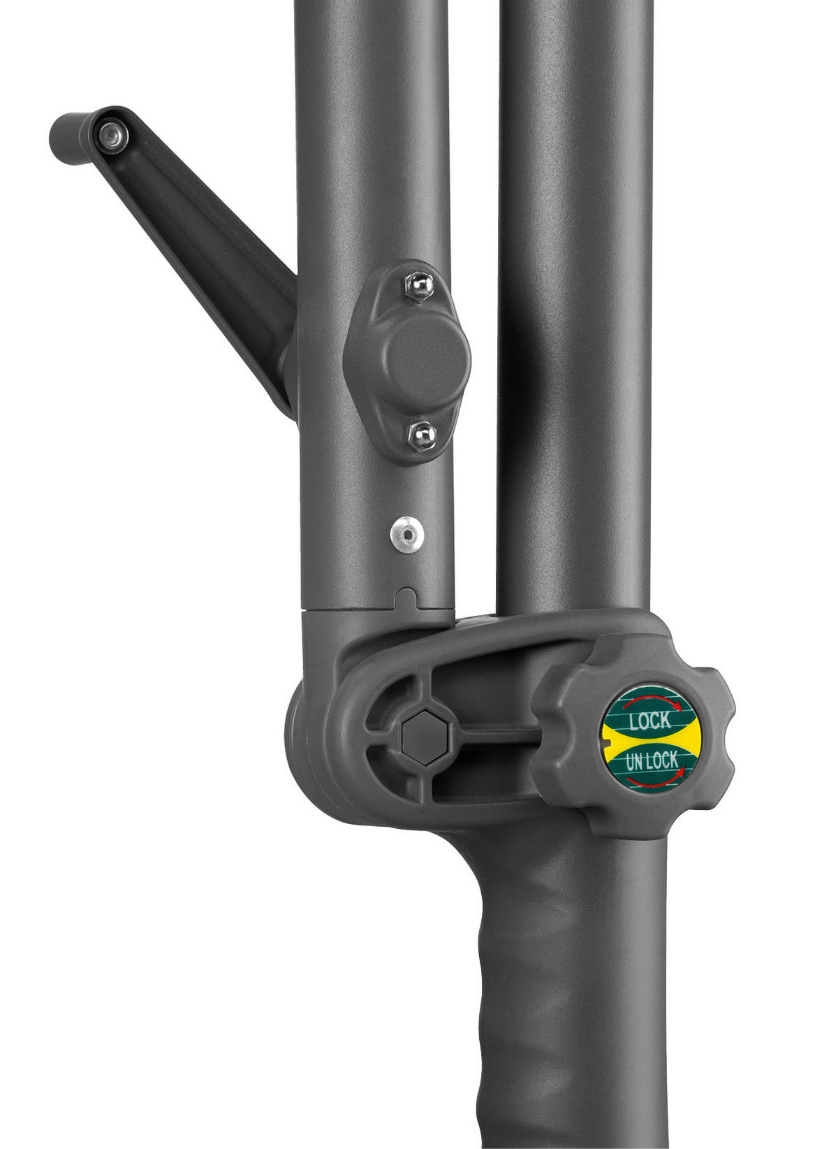 BOČNÍ SLUNEČNÍK 278/263/300 cm - antracitová, Basics, kov/textil (278/263/300cm)