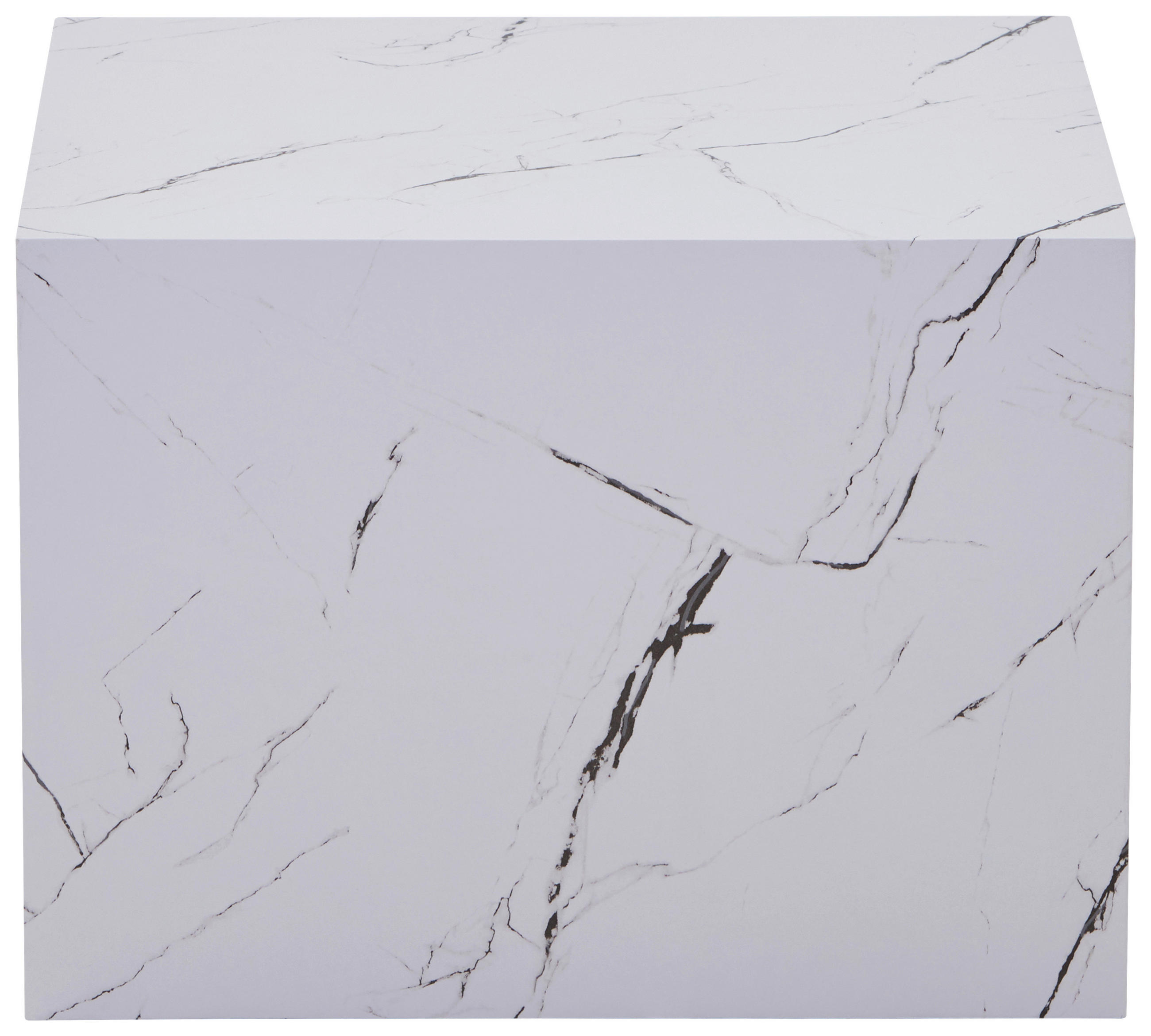 BEISTELLTISCH Holzwerkstoff 55/55/40 cm  - Weiss, Design, Holzwerkstoff (55/55/40cm) - Kayoom