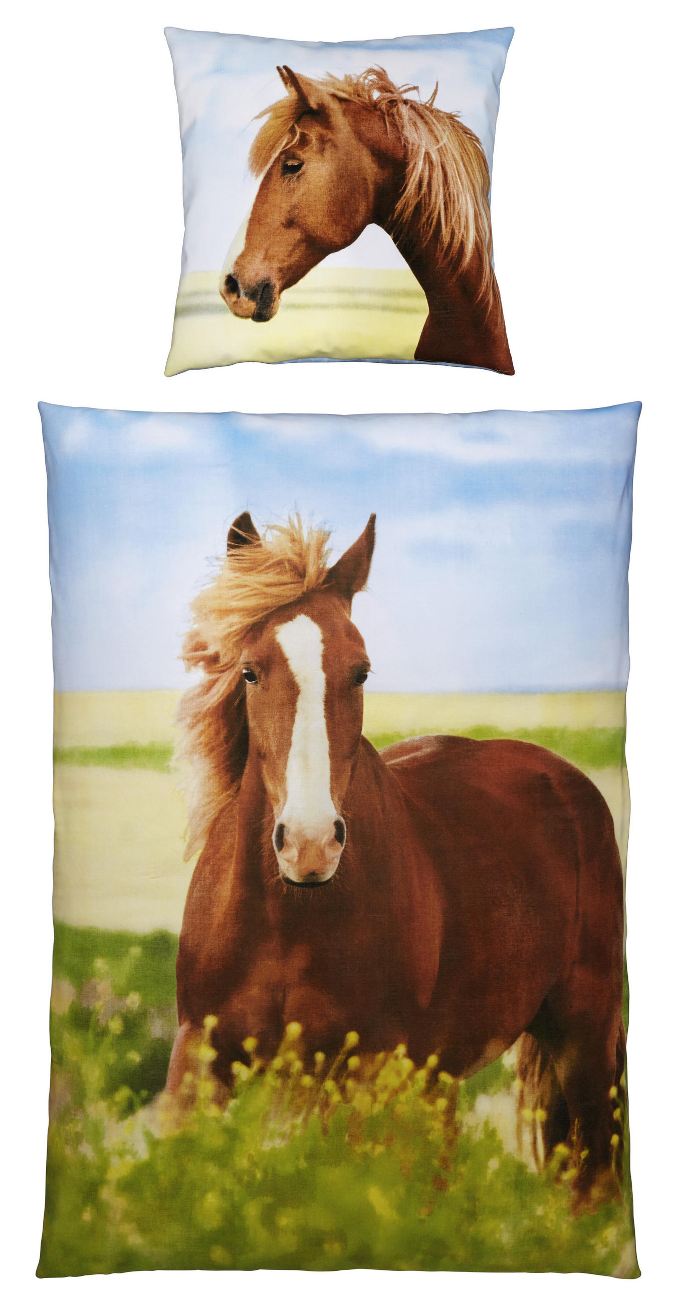 DETSKÉ OBLIEČKY S KONÍKOM 140/200 cm  - viacfarebná, Konventionell, textil (140/200cm)