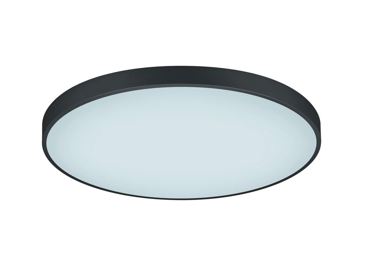 LED-DECKENLEUCHTE Waco 75/6,5 cm   - Schwarz, MODERN, Metall (75/6,5cm) - Trio Leuchten
