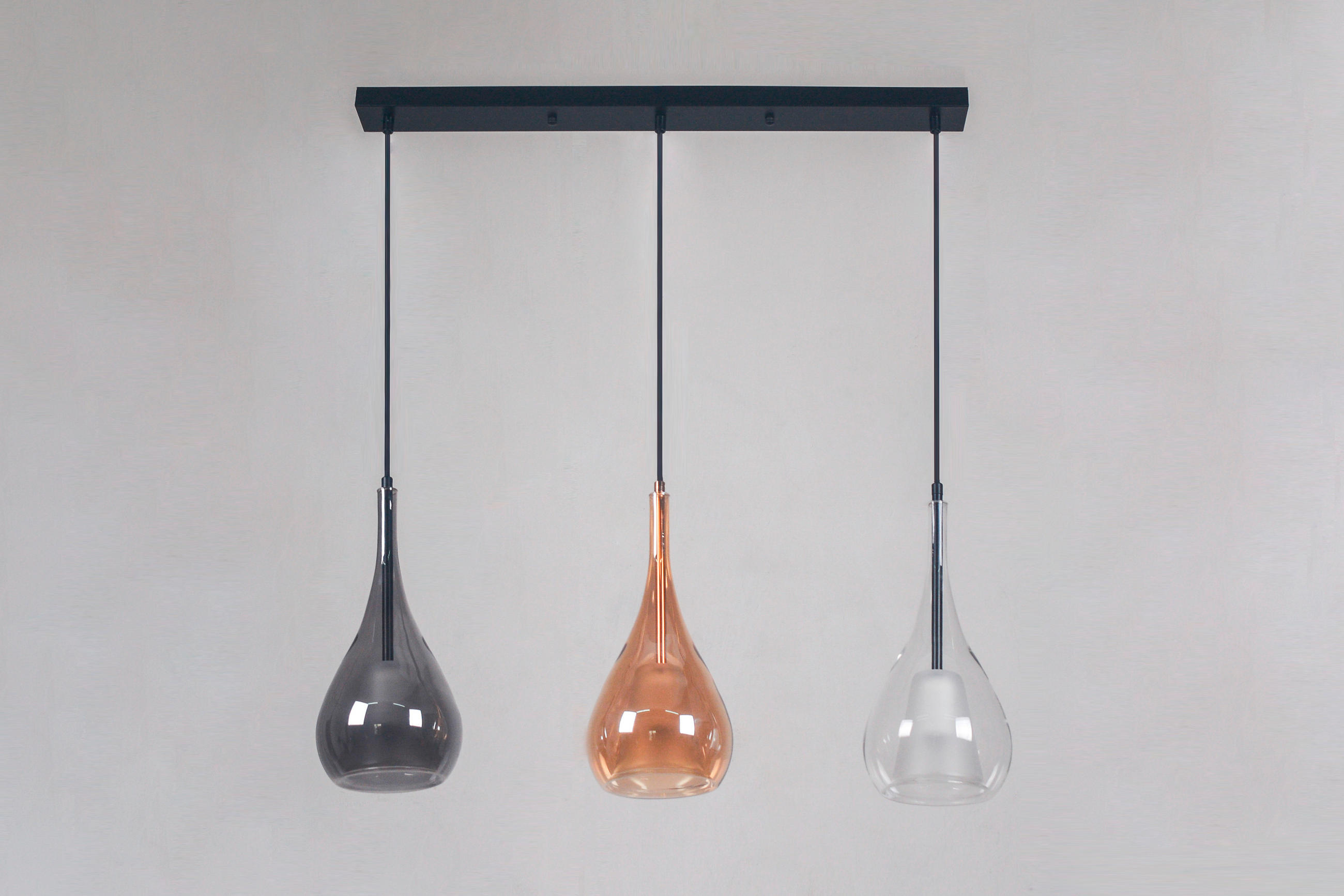 LUSTER       - prozirna/svetlosiva, Trendi, staklo/metal (78/120cm)