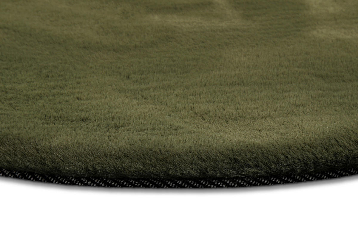 HOCHFLORTEPPICH 100/100 cm ESP-4377-07 Olivgrün  - Olivgrün, KONVENTIONELL, Textil (100/100cm) - Esprit