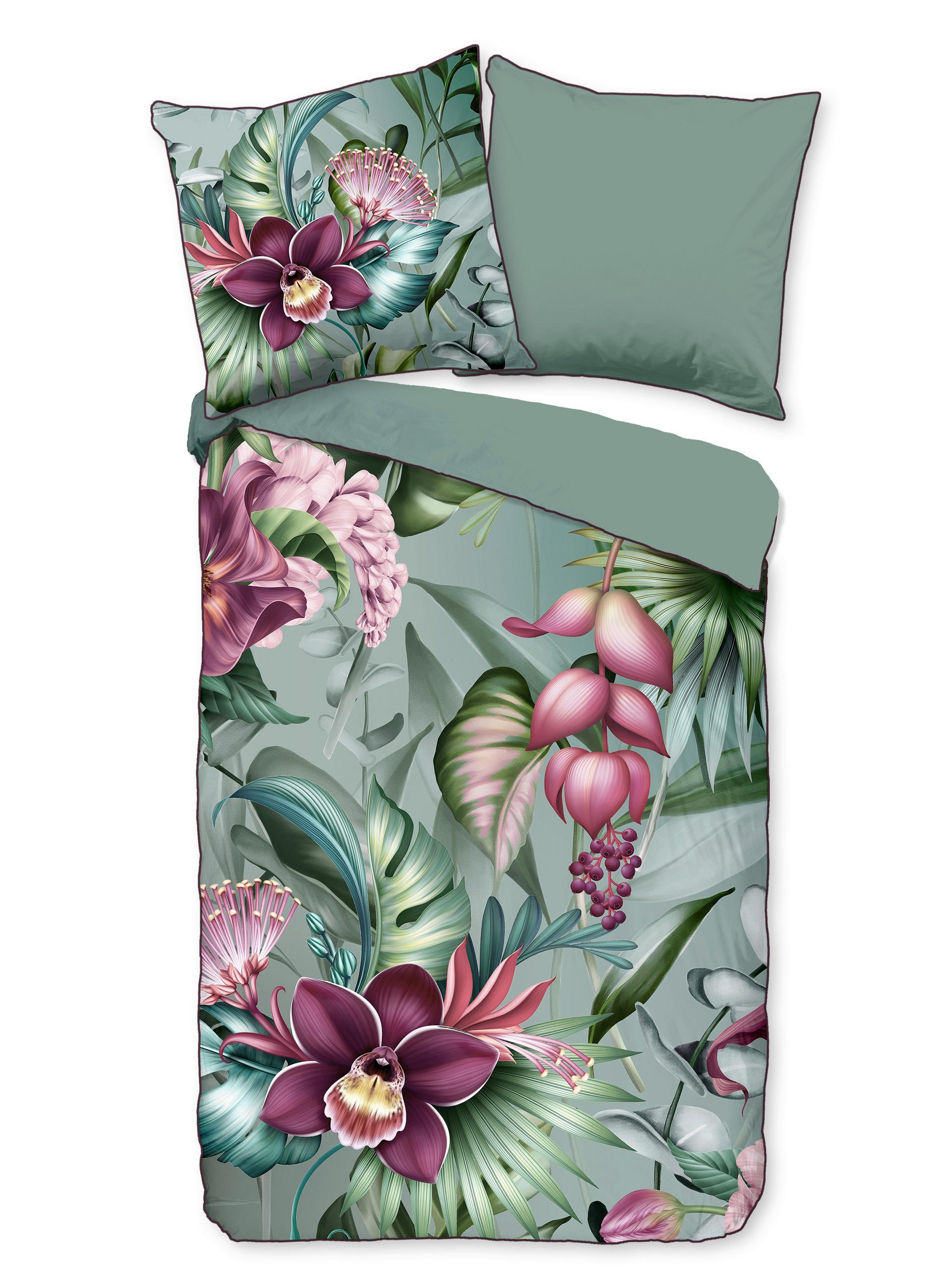 WENDEBETTWÄSCHE Allison Satin 155/220 cm  - Multicolor, Natur, Textil (155/220cm)