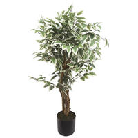 Plantă Artificială - verde deschis/verde, Basics, plastic/lemn (110cm) - Ambia Home