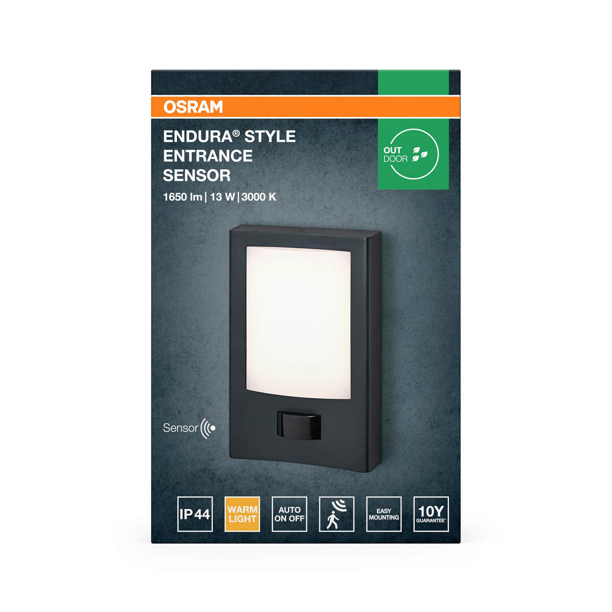 LED-AUßENLEUCHTE 15/6,2/23,5 cm   - Dunkelgrau, Basics, Kunststoff/Metall (15/6,2/23,5cm) - Osram