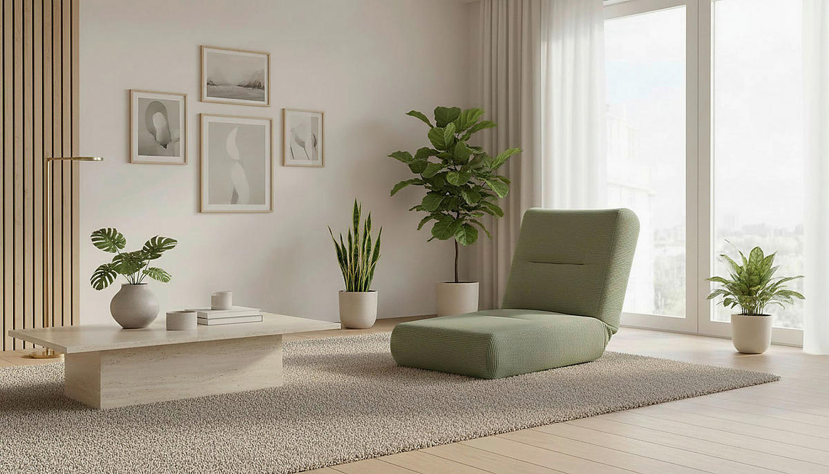 Fotoliu Extensibil, textil, măsliniu - măsliniu, Design, textil (81/88/160cm) - Livetastic