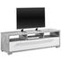 TV-ELEMENT Grau, Weiß - Silberfarben/Alufarben, Design, Kunststoff (141/42/40cm) TV-ELEMENT Grau, Weiß - Silberfarben/Alufarben, Design, Kunststoff (141/42/40cm)