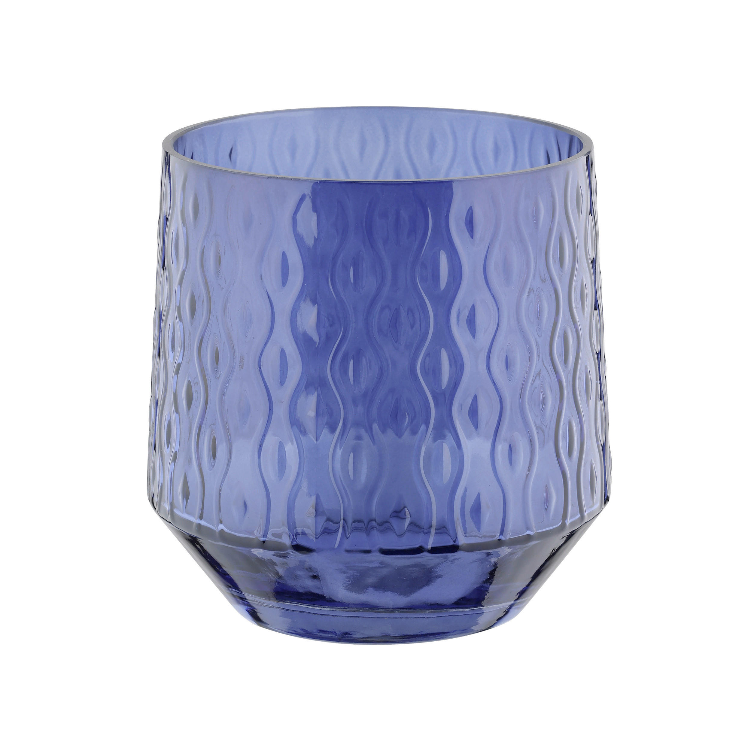WINDLICHT - Blau, LIFESTYLE, Glas (14,3/14,3cm)