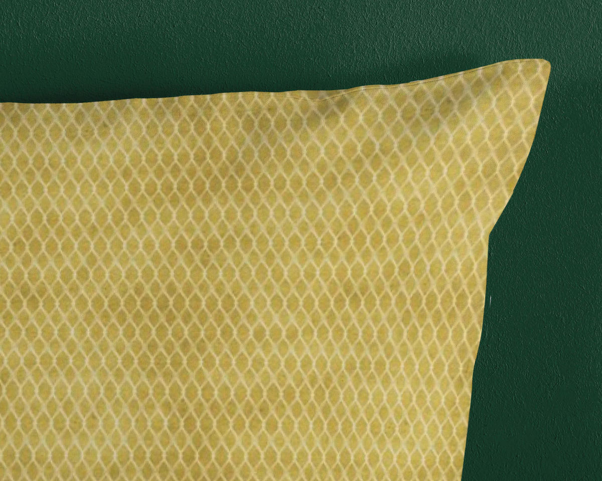 BETTWÄSCHE HIP Satin 140/200 cm  - Hellgelb/Mintgrün, Design, Textil (140/200cm)