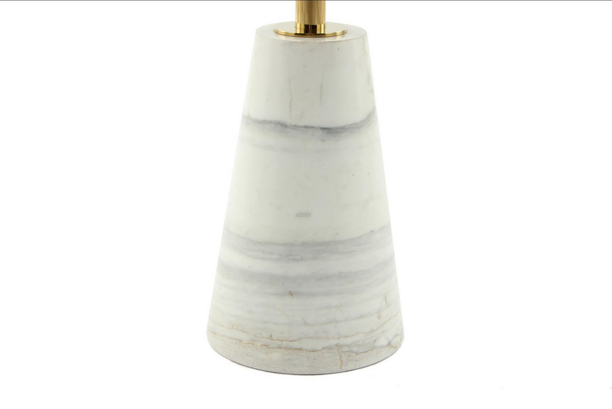 BEISTELLTISCH Weiß, Goldfarben  - Goldfarben/Weiß, Design, Glas/Stein (40 cm/53 cm/40 cmcm) - Kayoom