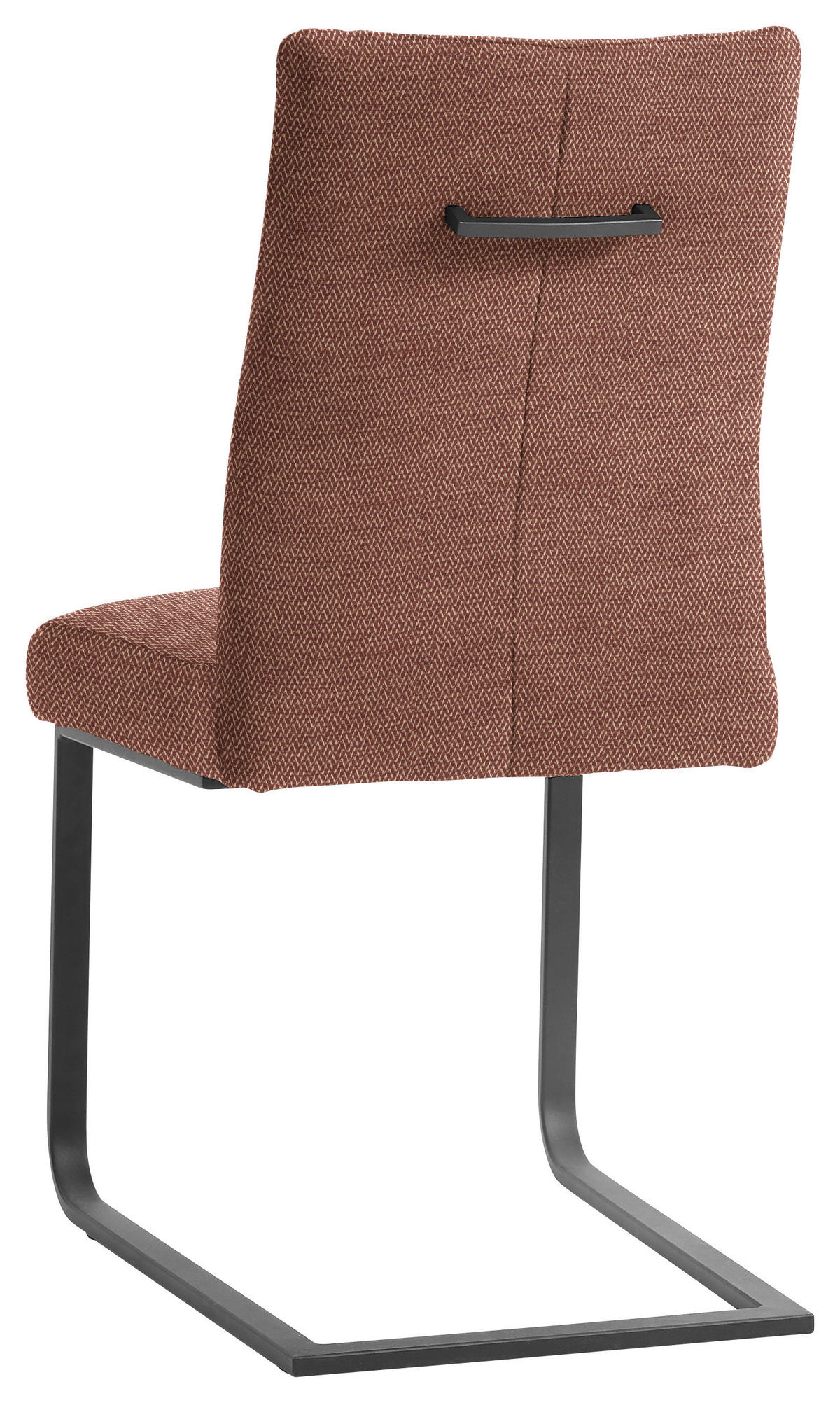 SCHWINGSTUHL  in Stahl Chenille  - Bordeaux/Schwarz, Design, Textil/Metall (47/93/58cm) - Dieter Knoll